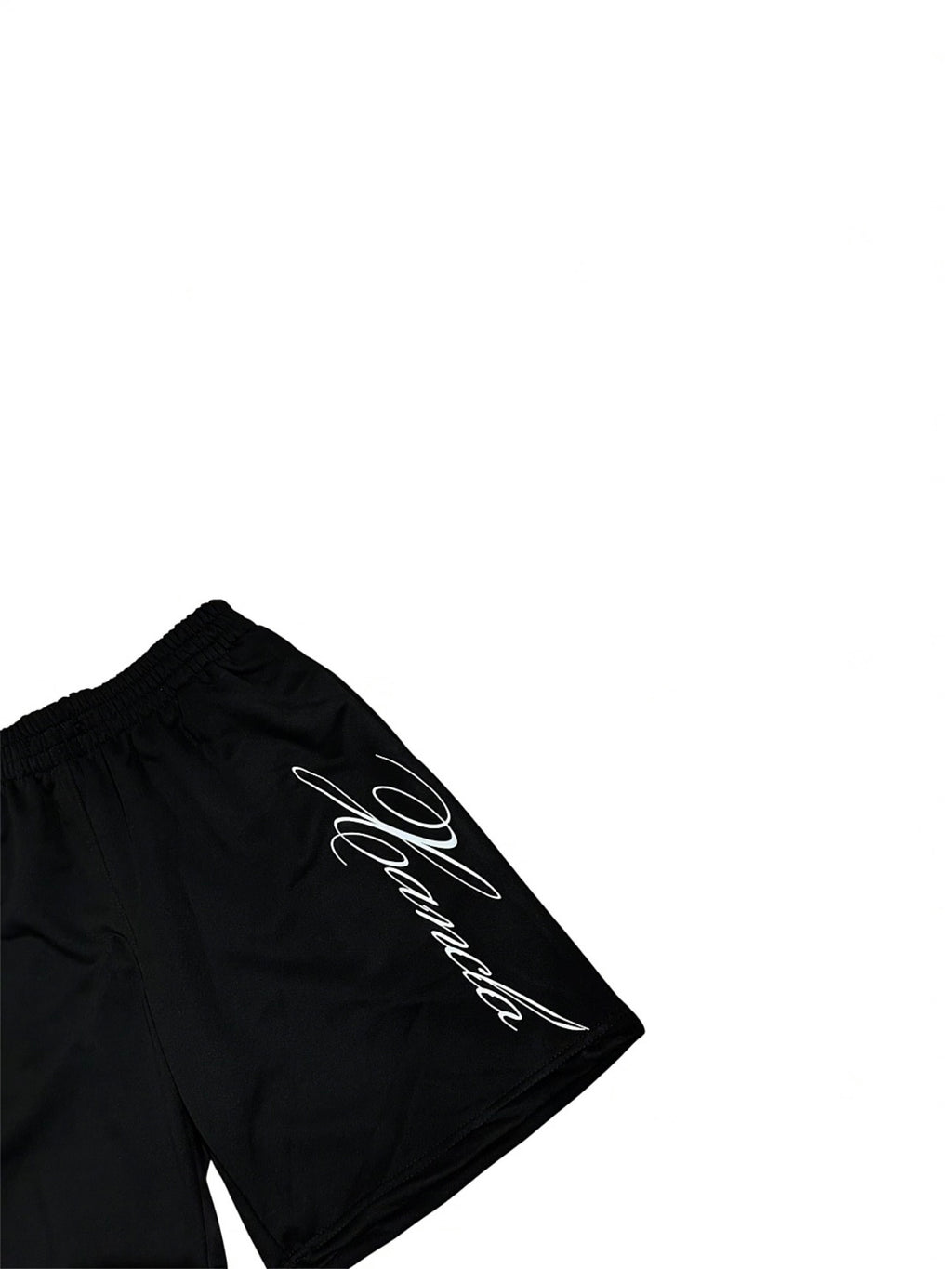 Jet Black Cursive Short