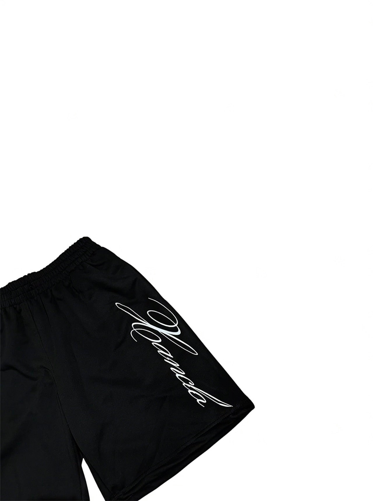 Jet Black Cursive Short